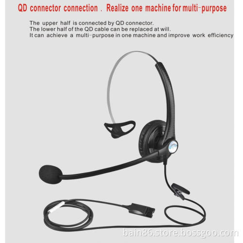 China A16 call center headset with microphone game music learning noise-cancelling